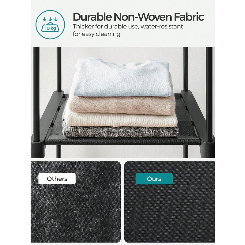 검은색 옷장, 침실용 이동식 옷장, 부직포 커버가 있는 - Wardrobe Closet Portable Fabric Cover 리뷰 및 가격
