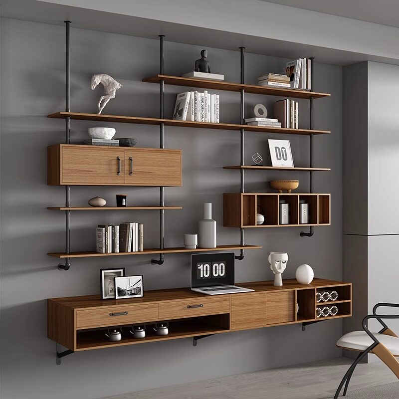현대식 원목 플로팅 데스크 이탈리아 미니멀리스트 스터디 - Bedroom Furniture 리뷰 및 가격