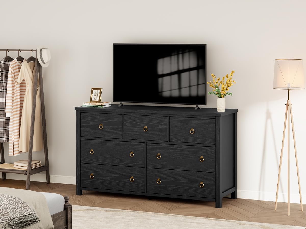침실용 7단 서랍장, 폭 54인치, 옷 수납 공간이 있 - Bedroom Furniture 리뷰 및 가격