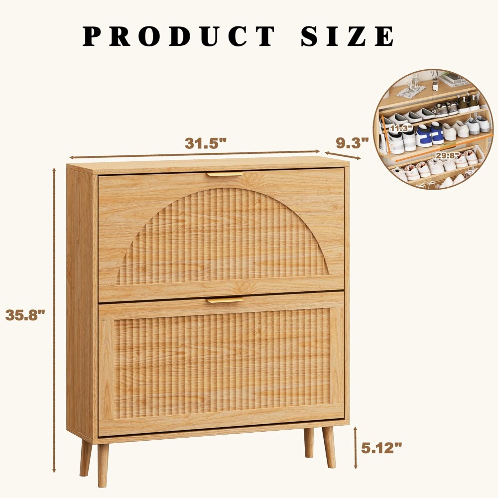 3단 접이식 신발 수납장, 좁은 공간에 적합한 나무 소 - Shoe Rack Cabinet Narrow Entryway 리뷰 및 가격