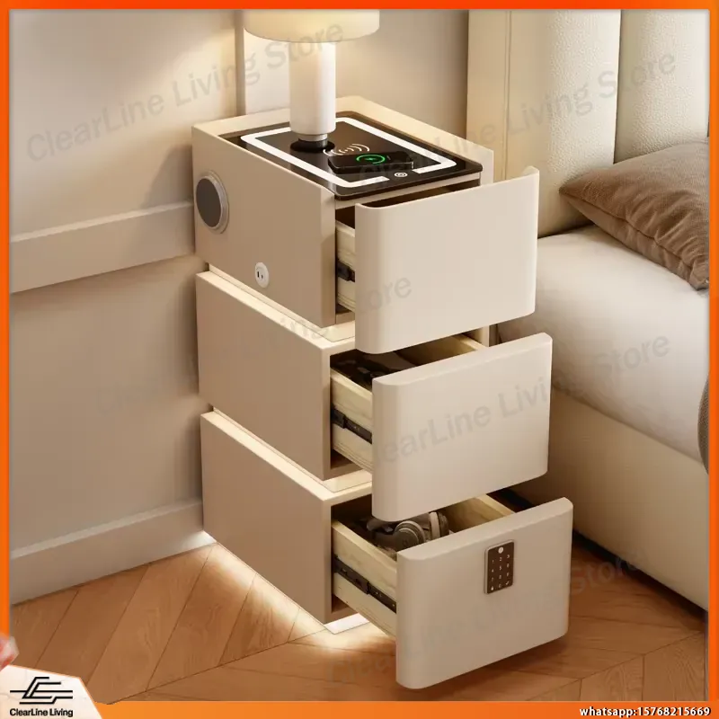 초슬림 플로팅 나이트스탠드 3단 원목 침대협탁 LED  - Floating Nightstand With Led Light 리뷰 및 가격